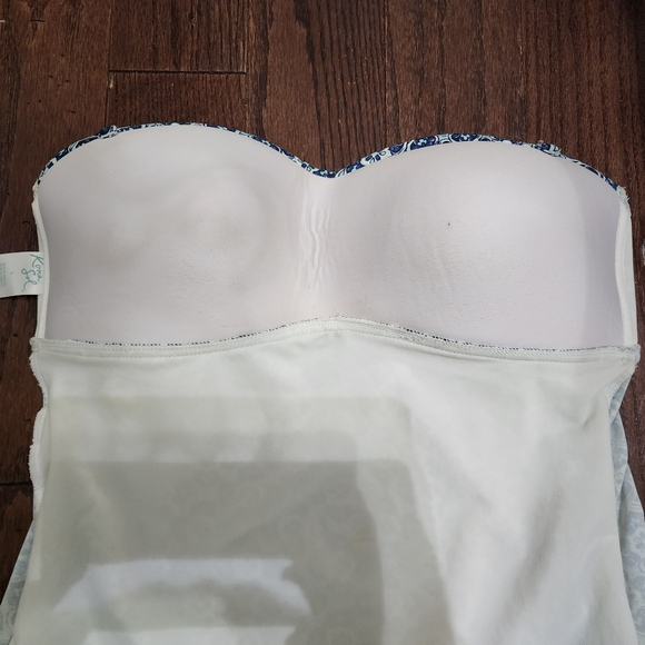 Kona Sol Tankini Bikini Top Blue/White - Large - Picture 6 of 7